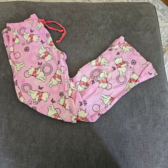 Disney Women's Pink Winnie the Pooh Honey Cotton Lounge Pyjama Pants Medium - Picture 3 of 11